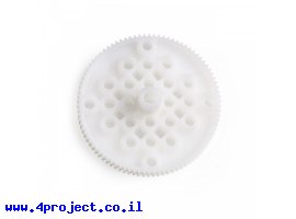 תמונה של מוצר גלגלת רצועת תזמון MXL 6mm לציר שטוח של מנוע - 90 שיניים - פלסטיק