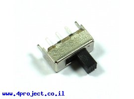 תמונה של מוצר מפסק הזזה SPDT קטן - רגליים 3 מ"מ