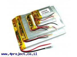 תמונה של מוצר סוללה - LiPoly 3.7V/3000mAh/2C