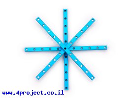 תמונה של מוצר פרופיל אלומיניום 8x8 מ"מ - אורך 168 מ"מ