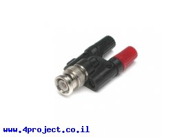 תמונה של מוצר מתאם BNC זכר לבננה 4 מ"מ
