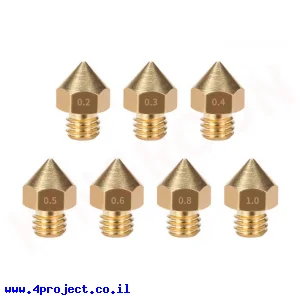 דיזה 0.8 מ"מ MK7 לפלסטיק 1.75 מ"מ