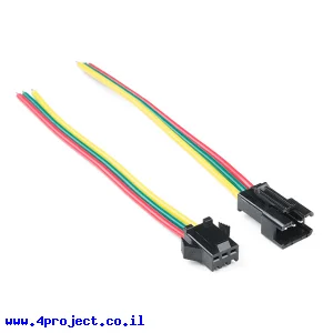מחבר JST-SM 3-pin עם חוטים AWG22