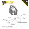 מתאם בין תבנית חורים של Actobotics ל-goBILDA דגם 16-6