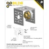 מתאם בין תבנית חורים של Actobotics ל-goBILDA דגם 16-6