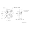 רכזת Sonic לתבנית חורים 16 מ"מ לציר 1/4", חיבור עם הברגה