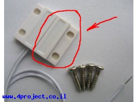 תמונה של מוצר מוצר נלווה - מפסק ריד, חיישן מגנטי לדלת או חלון (החלק ללא החוט)
