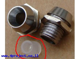 תמונה של מוצר מוצר נלווה - בית מנורה ללד 3 מ"מ - מתכתי (פקק פלסטיק)