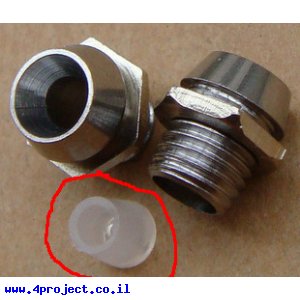 מוצר נלווה - בית מנורה ללד 3 מ"מ - מתכתי (פקק פלסטיק)