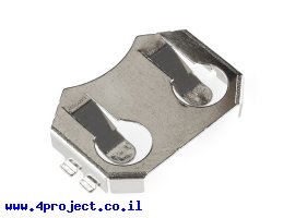 תמונה של מוצר בית סוללה - כפתור 20 מ"מ, הלחמת SMD