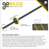 בורג הנעה 8mm ACME, תנועה של 8 מ"מ לסיבוב – אורך 950 מ"מ (goBILDA)