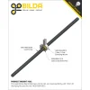 בורג הנעה 8mm ACME, תנועה של 8 מ"מ לסיבוב – אורך 300 מ"מ (goBILDA)