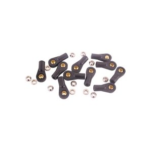 חיבור כדורי מפלסטיק - 6-32 - חבילה של 12