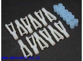 תמונה של מוצר חיבור דחיפה/משיכה פלסטי פשוט - 2-56 - חבילה של 12