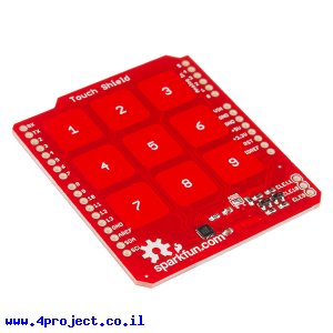 מגן Arduino לוח מקשים קיבוליים