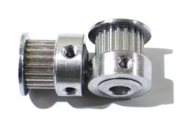 תמונה של מוצר גלגלת רצועת תזמון GT2 6mm לציר 6.35 מ"מ - 20 שיניים