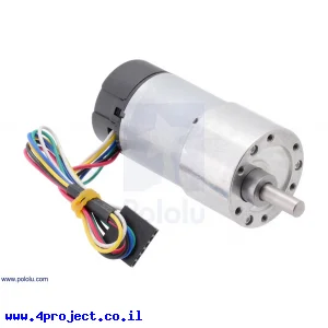 מנוע 37Dx68L מהירות 330rpm @ 12V עם מקודד