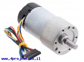 תמונה של מוצר מנוע 37Dx70L מהירות 200rpm @ 12V עם מקודד