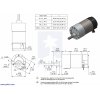 מנוע 37Dx70L מהירות 150rpm @ 12V עם מקודד