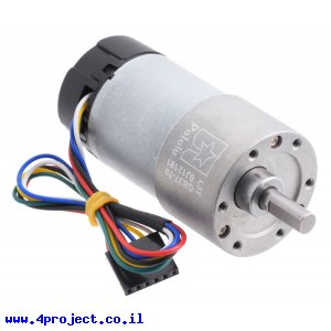 מנוע 37Dx70L מהירות 150rpm @ 12V עם מקודד