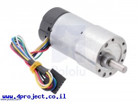 תמונה של מוצר מנוע 37Dx73L מהירות 76rpm @ 12V עם מקודד