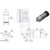 מנוע HP 25Dx63L מהירות 2200rpm @ 6V עם מקודד