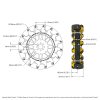 גלגל Mecanum בקוטר 140 מ"מ - ערכה של 4