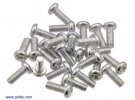 תמונה של מוצר בורג פיליפס ראש עגול M2.5x6mm - מגולוון - חבילה של 25