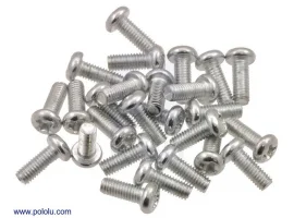 תמונה של מוצר בורג פיליפס ראש עגול M2.5x6mm - מגולוון - חבילה של 25