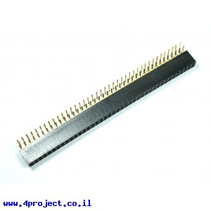 מחבר שורה נקבה - 2x40 בזווית של 90 מעלות