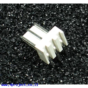 מחבר Molex 3-pin זכר - בזווית