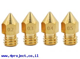 תמונה של מוצר דיזה 0.3 מ"מ MK8 לפלסטיק 1.75 מ"מ