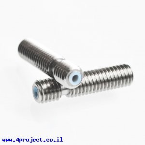 בורג M6 חלול עם צינורית טפלון - 26 מ"מ