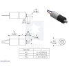 מנוע תת-מיקרו 2500rpm @ 6V