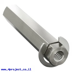 מוט REX 8mm פלדה עם טבעת - אורך 43 מ"מ