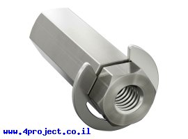 תמונה של מוצר מוט REX 8mm פלדה עם טבעת - אורך 24 מ"מ