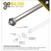 מוט REX 8mm פלדה עם טבעת - אורך 40 מ"מ