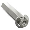 מוט REX 8mm פלדה עם טבעת - אורך 40 מ"מ
