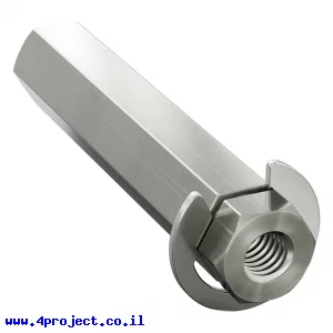 מוט REX 8mm פלדה עם טבעת - אורך 40 מ"מ