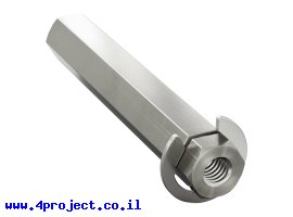 תמונה של מוצר מוט REX 8mm פלדה עם טבעת - אורך 48 מ"מ