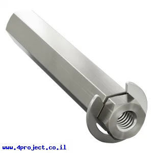 מוט REX 8mm פלדה עם טבעת - אורך 48 מ"מ