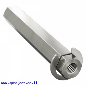 מוט REX 8mm פלדה עם טבעת - אורך 52 מ"מ