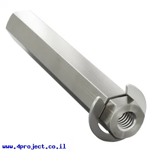 מוט REX 8mm פלדה עם טבעת - אורך 52 מ"מ