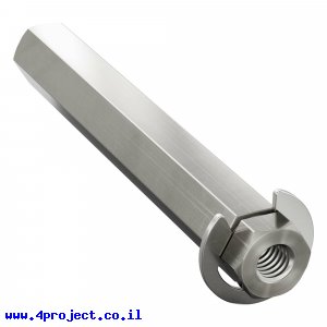 מוט REX 8mm פלדה עם טבעת - אורך 56 מ"מ