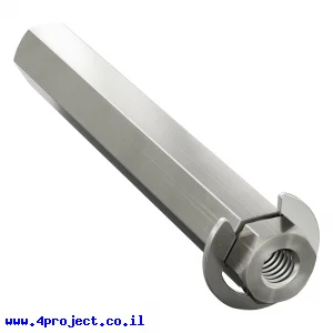 מוט REX 8mm פלדה עם טבעת - אורך 56 מ"מ