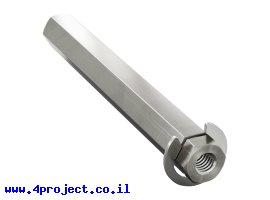 תמונה של מוצר מוט REX 8mm פלדה עם טבעת - אורך 64 מ"מ