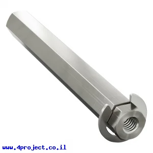 מוט REX 8mm פלדה עם טבעת - אורך 64 מ"מ
