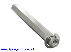 תמונה של מוצר מוט REX 8mm פלדה עם טבעת - אורך 72 מ"מ