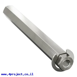 מוט REX 8mm פלדה עם טבעת - אורך 72 מ"מ