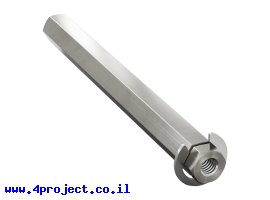 תמונה של מוצר מוט REX 8mm פלדה עם טבעת - אורך 80 מ"מ